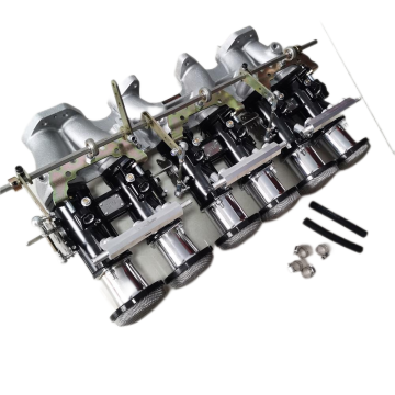 FAJS TZ5-1-3-6 Three 40DCOE Throttle Bodies Kit for Inline 6-Cylinder Engine & Carburetor Top Rod Linkage, No Manifold