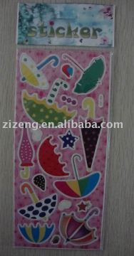 decoration sticker cartoon sticker ,3D pufer ,aroma sticker