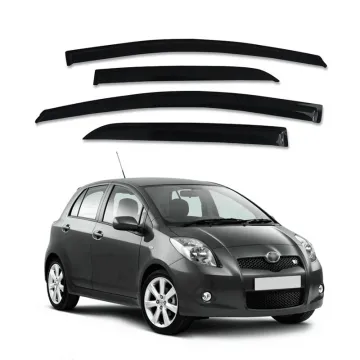 Car Black Windshield Rain Deflector Door Visor for Toyota Yaris 2008/2010/2012/2013 Accessories