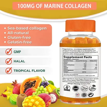 Marine Collagen Nails Skin Hair Collagen Gummies