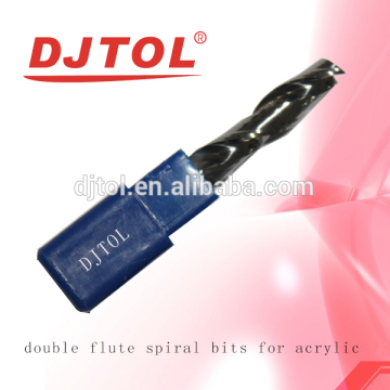 Double flutes spiral bits without ligament (N series) end mills