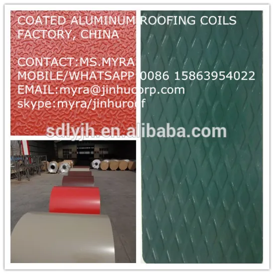 embossed coated aluminum coil for long span aluminum roofing sheet