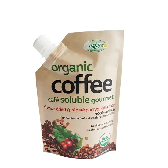 Customized Coffee Packaging Spout Pouch