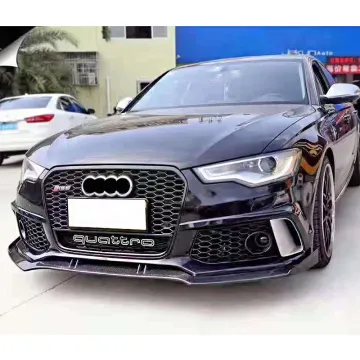 Rs6 Style Body Kit for Audi A6 C7 2012-2015 - Front Bumper Grille & Tail Lip Exhaust