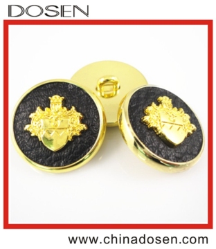 Fancy high quality decorative sewing buttons and leather for police clothing china factory