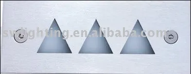 square wall recessed LED light