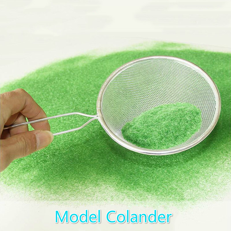 1PC Model Colander DIY Handmade Building Model Material Straw Velvet Grass Needle Grass Powder Colander