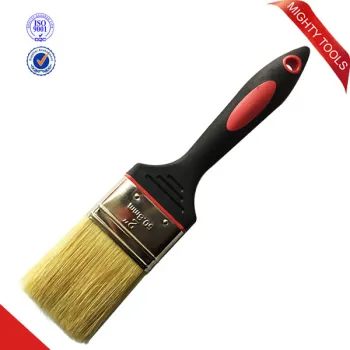 Rubber Plastic Handle 100% White Pure Bristle Roller Paint Brush