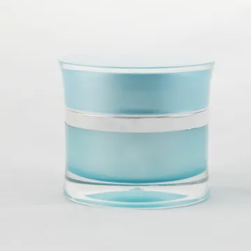 milk glass cometic cream jar with screw cap/glass cream jar packaging/Empty Glass Bottle