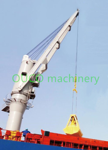 Crane Work with Grab for Bulk Cargo Vessel