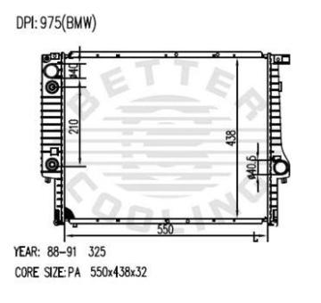 Auto Radiator For BMW 75-91