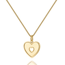 INS French Retro Heart-Shaped Titanium Steel Necklace