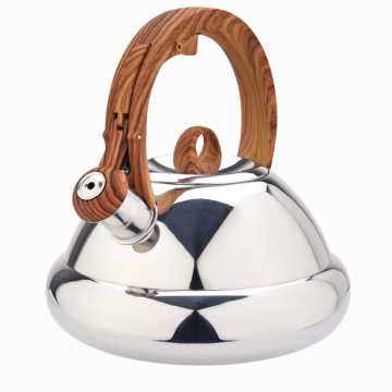 Woodlike softtouch Stainless steel stovetop tea kettle