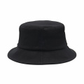 Black Cotton Bucket Hat met borduurlogo