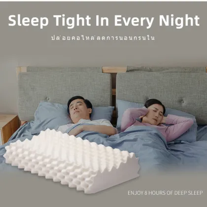 5 Star Luxury Hotel Latex Pillow: High Quality Ergonomic 100% Latex Filling for Restful Sleep