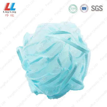 Ribbon shower scrub body exfoliating sponge
