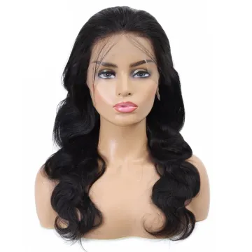 Transparent lace wig synthetic wig with lace front deep waves wig vendors