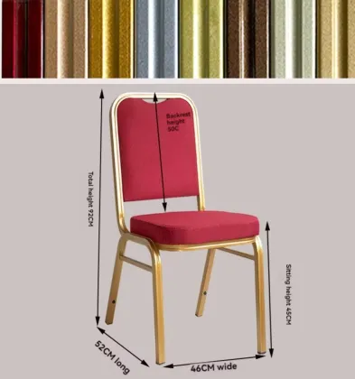 Leather Living Room Dining Chair Stackable Banquet Chair