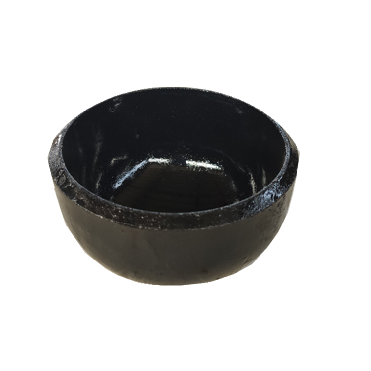 SCH 40 8INCH Black seamless End Cap