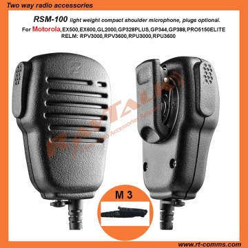 Shoulder Speaker Microphone with Ptt and Coil Cable for Interphone for Motorola 2 Way Radio Gp2000, Gp2100, Gp308, Gp68