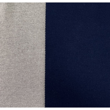 Knitted needle punched wool polyester viscose blend fleece