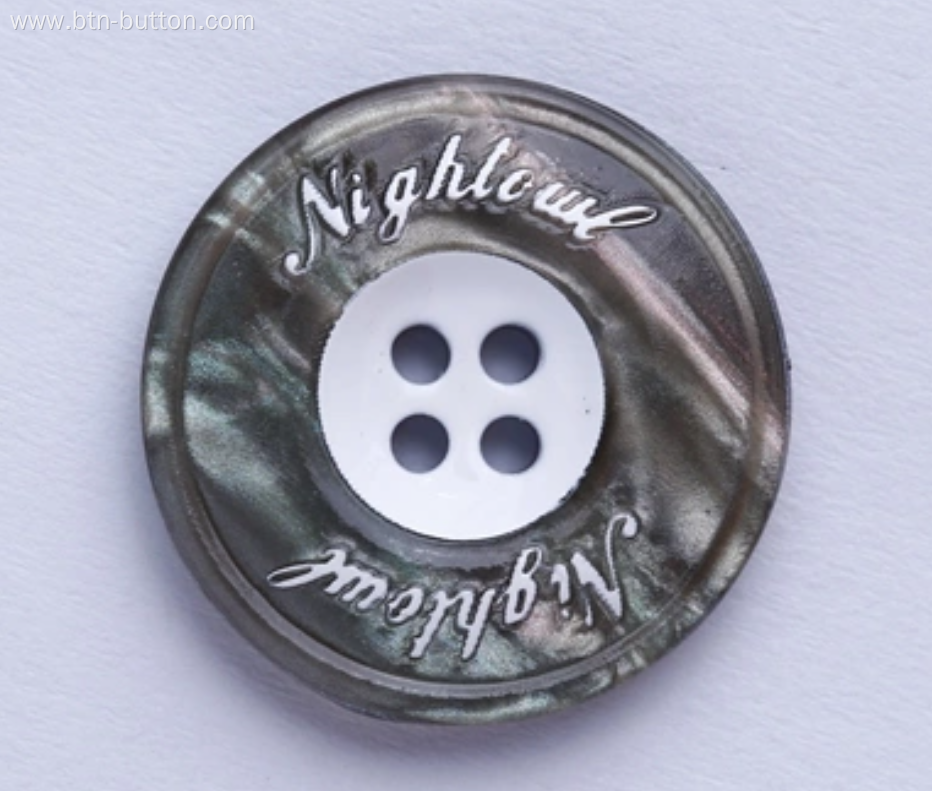 Custom Striped Resin Buttons