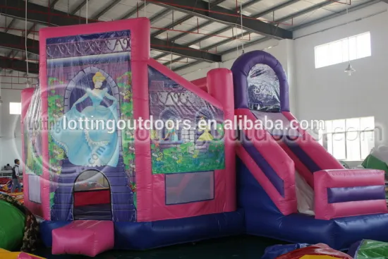Lotting Pink Princess inflatable bouncy castle for sale inflatable Jumping castle