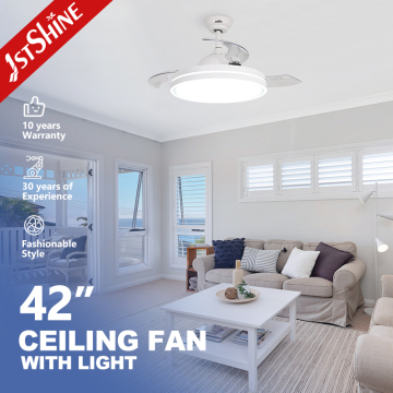1stshine LED Ceiling Fan with Remote Control and Retractable Blades