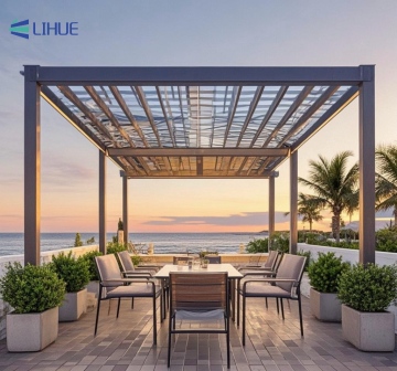 Eco-Friendly Bioclimatic Pergola: Adjustable Outdoor Shading for Year-Round Comfort