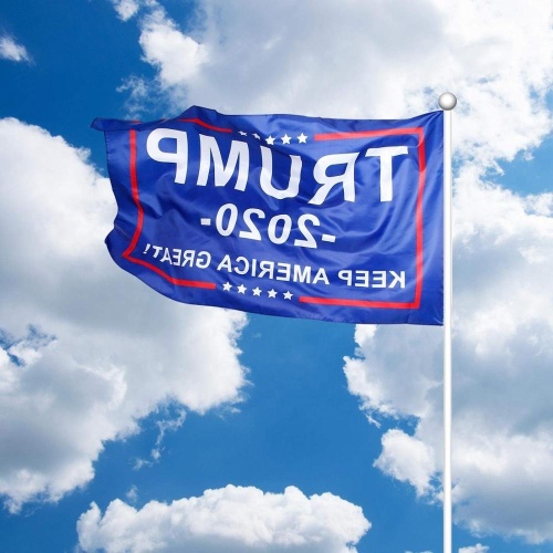 Bendera donald trump poliester dengan grommet kuningan