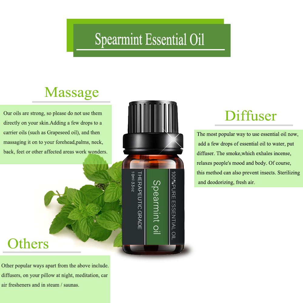 100%Natural Plant Skin Care Massage Spearmint Essential Oil