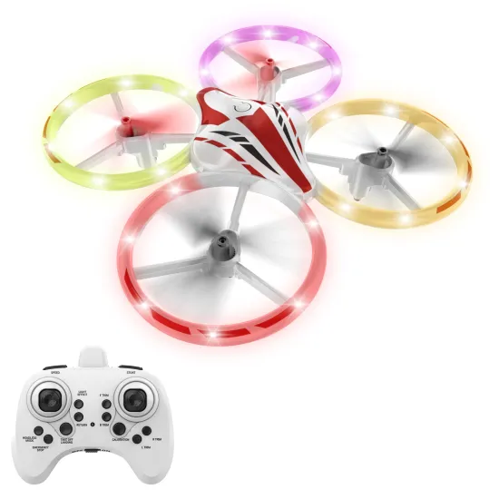 Flytec T20 Kids Remote Control Airplane Drone with Color Lighting and Altitude Hold Function