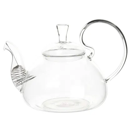 manufacturer china promotion gift OEM pyrex glass teapot