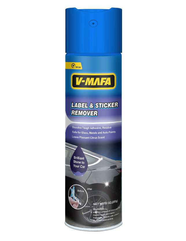Spray to remove sticky labels