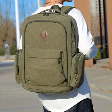 Waterproof Vintage Waxed Canvas Rucksack Backpack