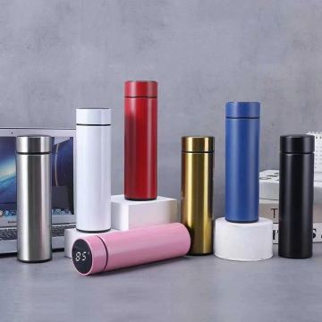 Thermos Flask Inteligente: Termo Digital LED, Double Wall, Stainless Steel, Vaccum Insulated Water Bottle