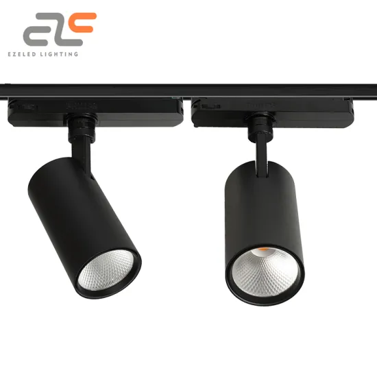 Black Modern Adjustable Beam Angle COB LED Track Light - 20w to 45w Aluminum Housing