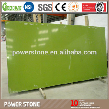 Environmental Friendly Large Quantity Large Size Green Quartz Slab