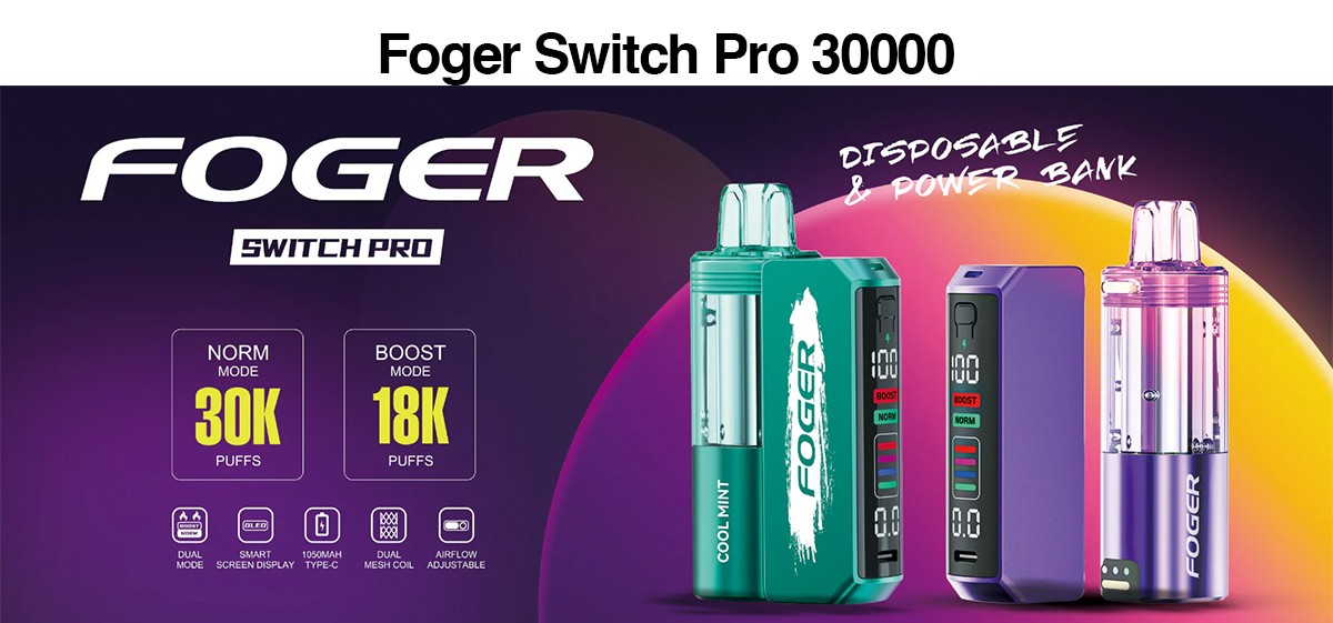 Grosir Foger Switch Pro 30K puff
