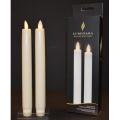 Ivory realistiska Flame luminara Kona ljus med timer