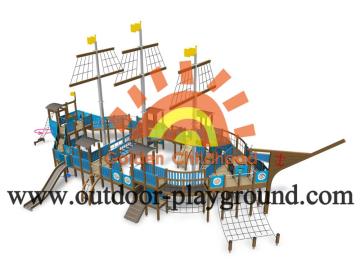 Small Toddler Wooden Outdoor Climbing Structure