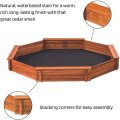 Octagon Wooden Sand box w Seat Boards