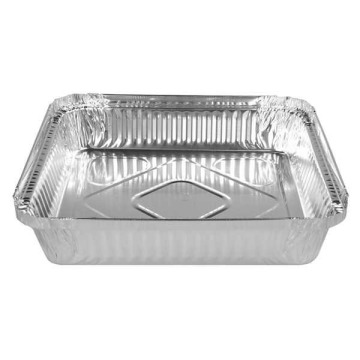Benutzerdefinierte Aluminiumfolie -Grillschalen 650 ml, 1000 Stück pro Karton, akzeptieren Sie individuelles Gewicht