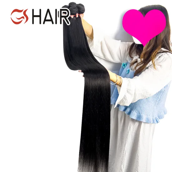 GS Wholesale: 40 Inch Bone Straight Raw Vietnamese Remy Human Hair Bundle