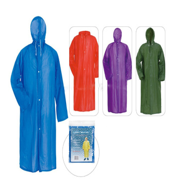 Promotional PVC ladies raincoat with logo For rain