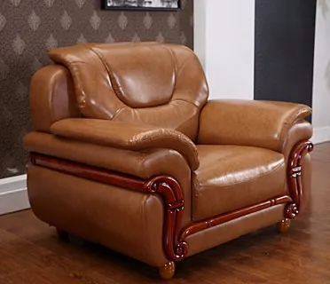 Antique Chinese Leather Sofa Set for Living Room