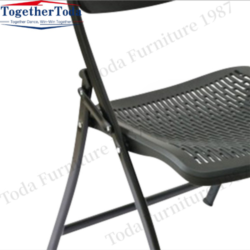 Outdoor plastic resin foldable mesh chair dining chair