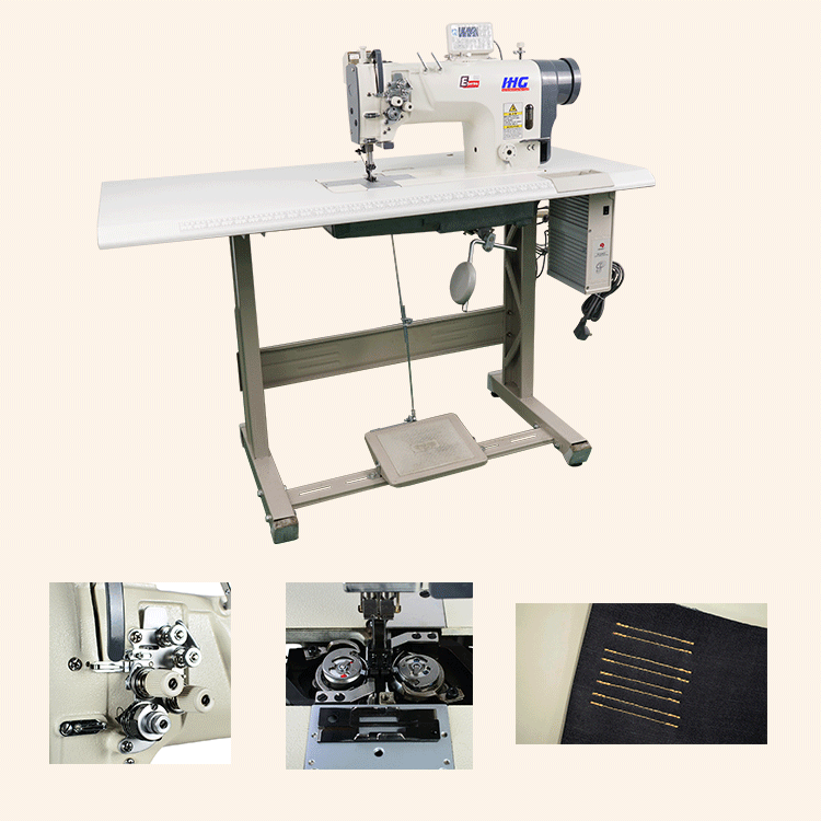 ماكينة الخياطة الصناعية للجينز إبرة مزدوجة