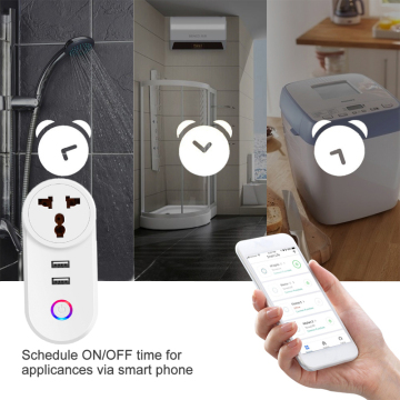 Presa WiFi Chaoran Presa Wireless Smart Home di controllo Presa di alimentazione standard indiana TUYA