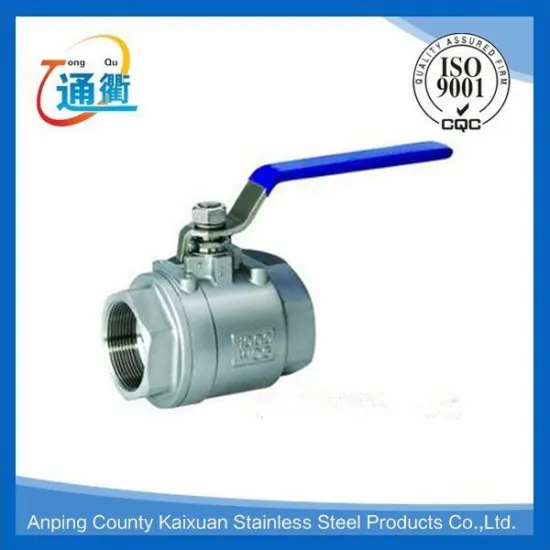 made in china casting female stainless steel 1/4" 2pc ball valve